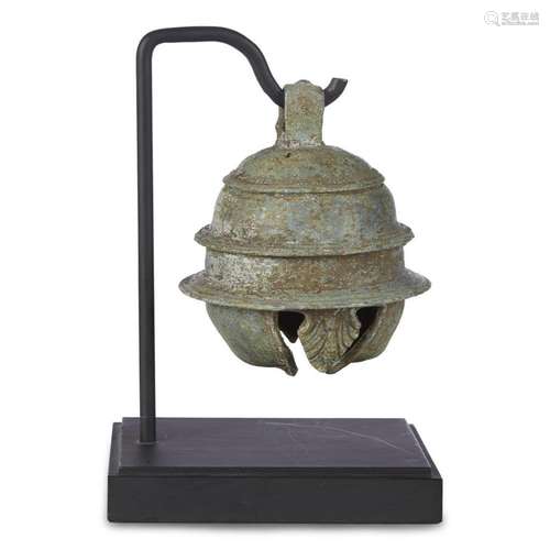 A Khmer Style Bronze Elephant Bell,