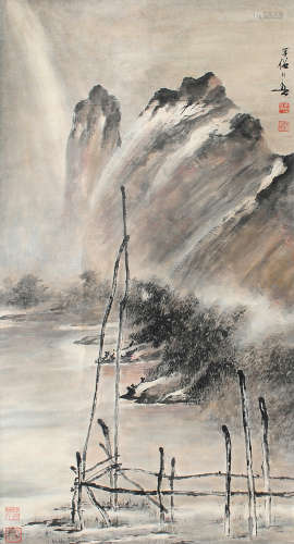 黄幻吾（1906～1985） 山水 立轴 设色纸本