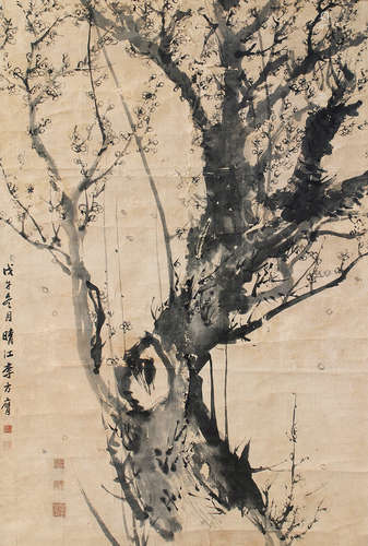 李方膺（1695～1755） 梅花 立轴 水墨纸本