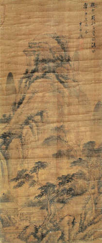 董其昌（1555～1636） 幽居图 立轴 设色绢本