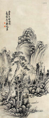 吴徵（1878～1949） 山水 立轴 水墨纸本