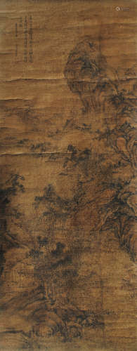 王石谷（1632～1717） 山水 立轴 水墨绢本