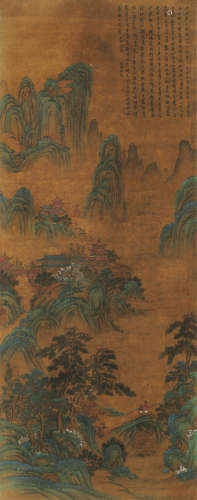 郭熙（1000～1090） 山水 立轴 设色绢本