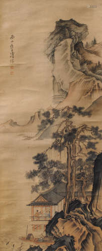 溥儒（1896～1963） 山水 立轴 设色绢本