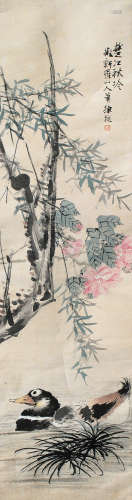 徐桢（1841～1915） 花鸟 立轴 设色纸本