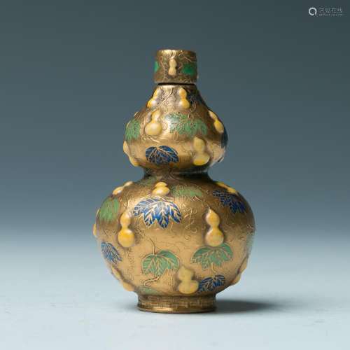 DOUBLE GOURD SNUFF BOTTLE, 18TH/19TH C.