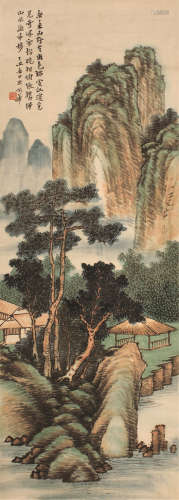 姚华（1876～1930） 春山幽赏 立轴 设色纸本