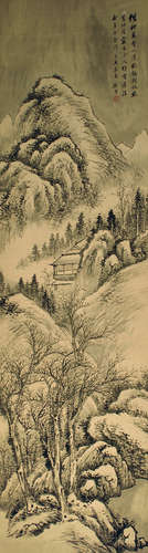 顾沄（1835～1896） 雪霁初晴 立轴 水墨纸本