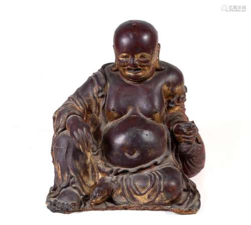 Gilt Lacquer Statue of Budai, 17th Century or Earlier