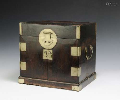 Chinese Wood Scholar's Box, 18th-19th Century