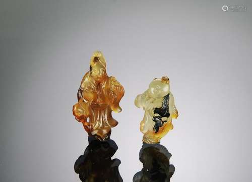 Two Chinese Agate Carvings, 17th-18th Century