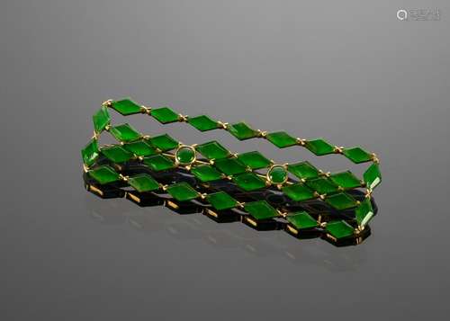 Chinese Jade Brooch GIA Certified, Late 19th C