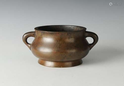 Chinese Bronze Incense Burner, 18th Century