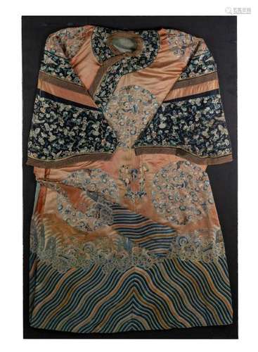 Chinese Lady's Robe with Butterflies, 18-19th Century