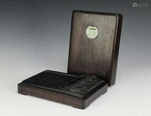 Chinese Ink Stone & Box, Republic Period