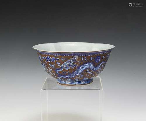 Chinese Yixing Zisha Cinquefoil Bowl, 19th Century