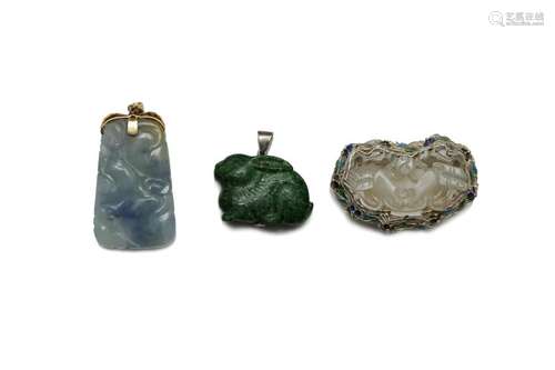 Set of 3 Chinese Stone Carvings, 18th-19th Century