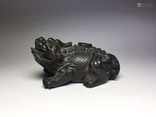 CHINESE BRONZE BEAST WATER COUPE