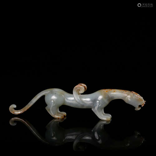 CHINESE ARCHAIC STYLE JADE BEAST