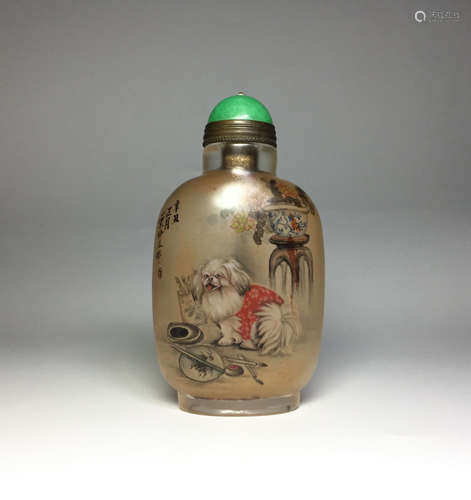 CHINESE INTERIOR PAINTED SNUFF BOTTLE