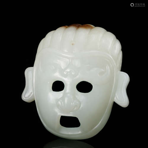 CHINESE WHITE JADE MASK