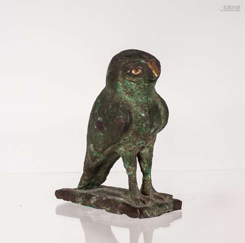 ANCIENT EGYPTIAN BRONZE BIRD FIGURINE HORUS