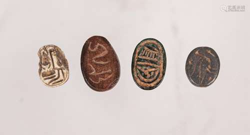 GROUP OF 4 ANCIENT EGYPTIAN SCARAB