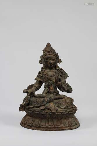 Early Antique Chinese Seated Buddha White Tara