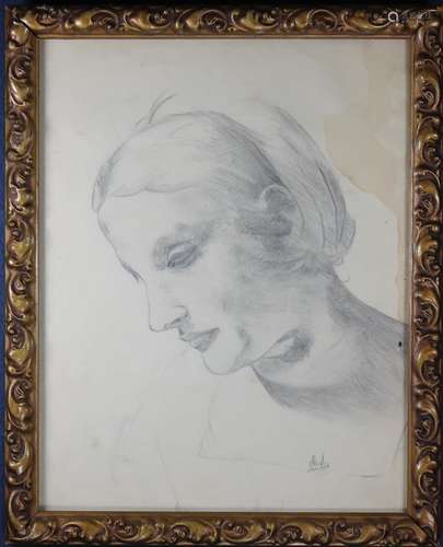 Signed, 1959 Portrait of a Woman