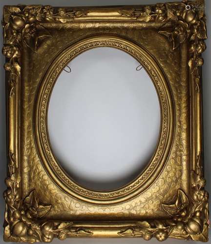 Vintage European School Gilt Oval Frame