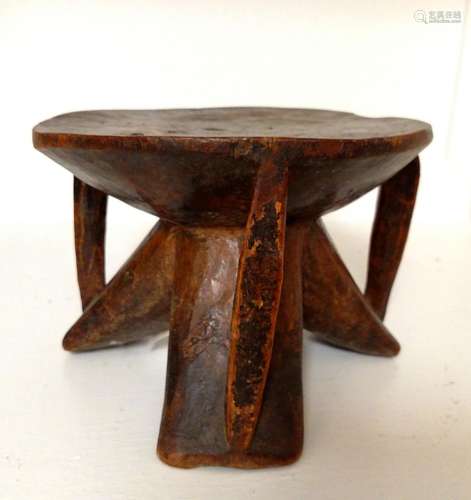 Early 20th C. Three-legged Stool w/ Handle