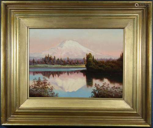 Manner of Albert Bierstadt (1830-1902) Mt. Shasta