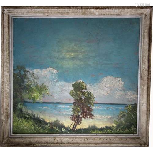 American School, Florida Highwaymen Style Painting