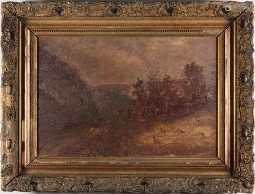 19th C. American School Tonalist Landscape