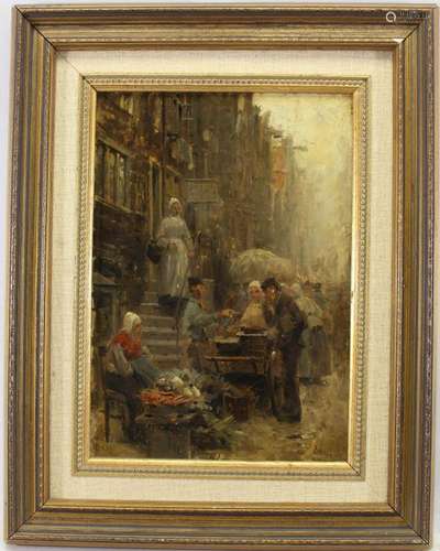 Otto Eckmann (1865-1902) Street Scene