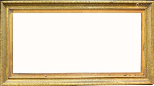 American School, Large Carved Gilt/Wood Frame