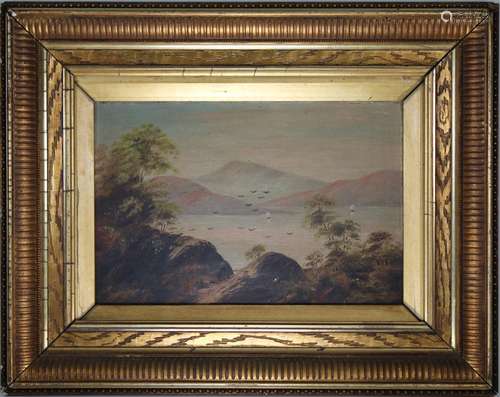 American School, 19th C. Hudson River Landscape