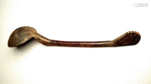 19th C. Wood Carved Ladle