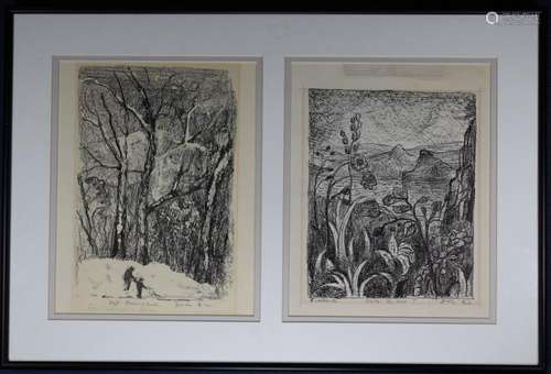 Vintage Signed Landscapes, 