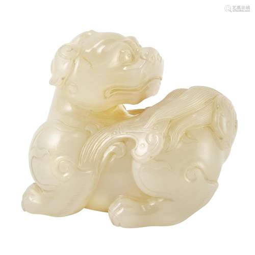 Chinese White Jade Qilin