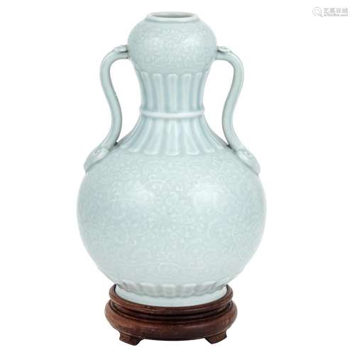 Chinese Celadon Glazed Porcelain Vase