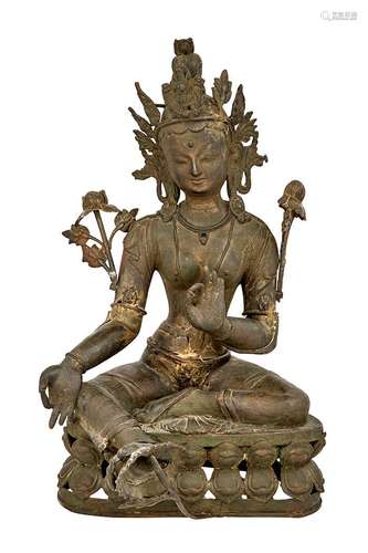 Nepalese Bronze Figure of Padmapani