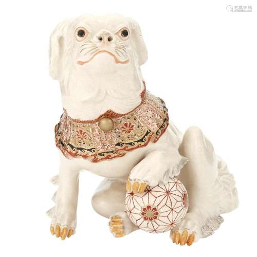 Japanese Satsuma Figure of a Dog