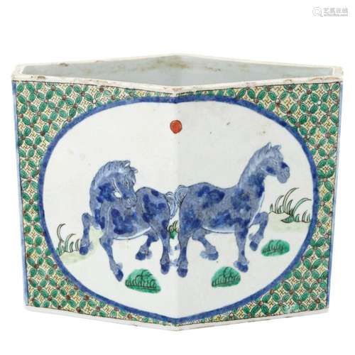 Chinese Glazed Porcelain Jardiniere