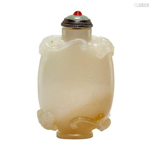 Chinese White Jade Snuff Bottle