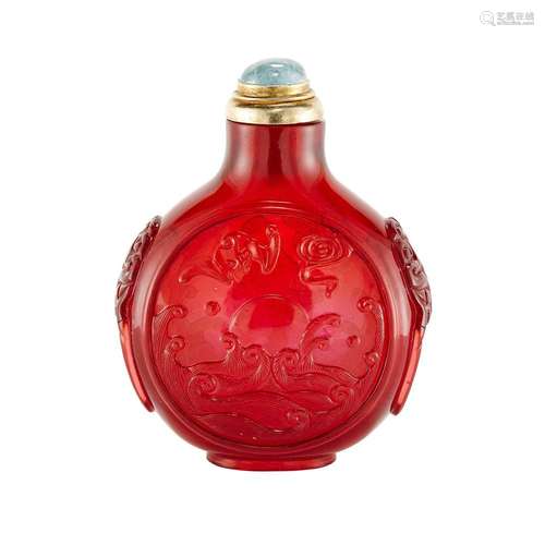 Chinese Ruby Red Glass Snuff Bottle