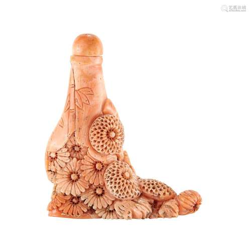 Chinese Coral Snuff Bottle