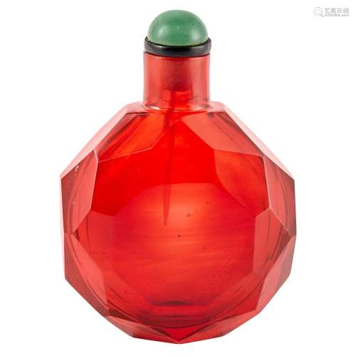 Chinese Ruby Red Glass Snuff Bottle