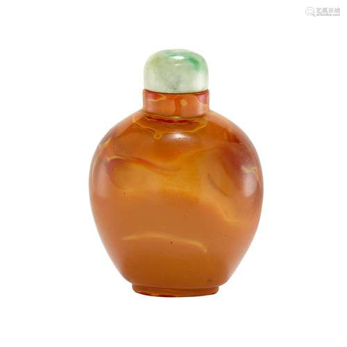 Chinese Imitation Realgar Glass Snuff Bottle