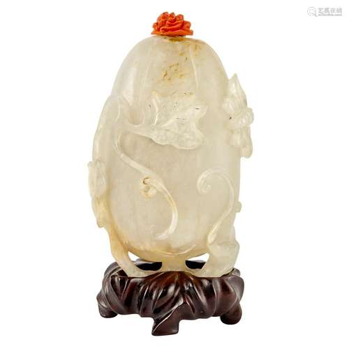 Chinese White Jade Snuff Bottle